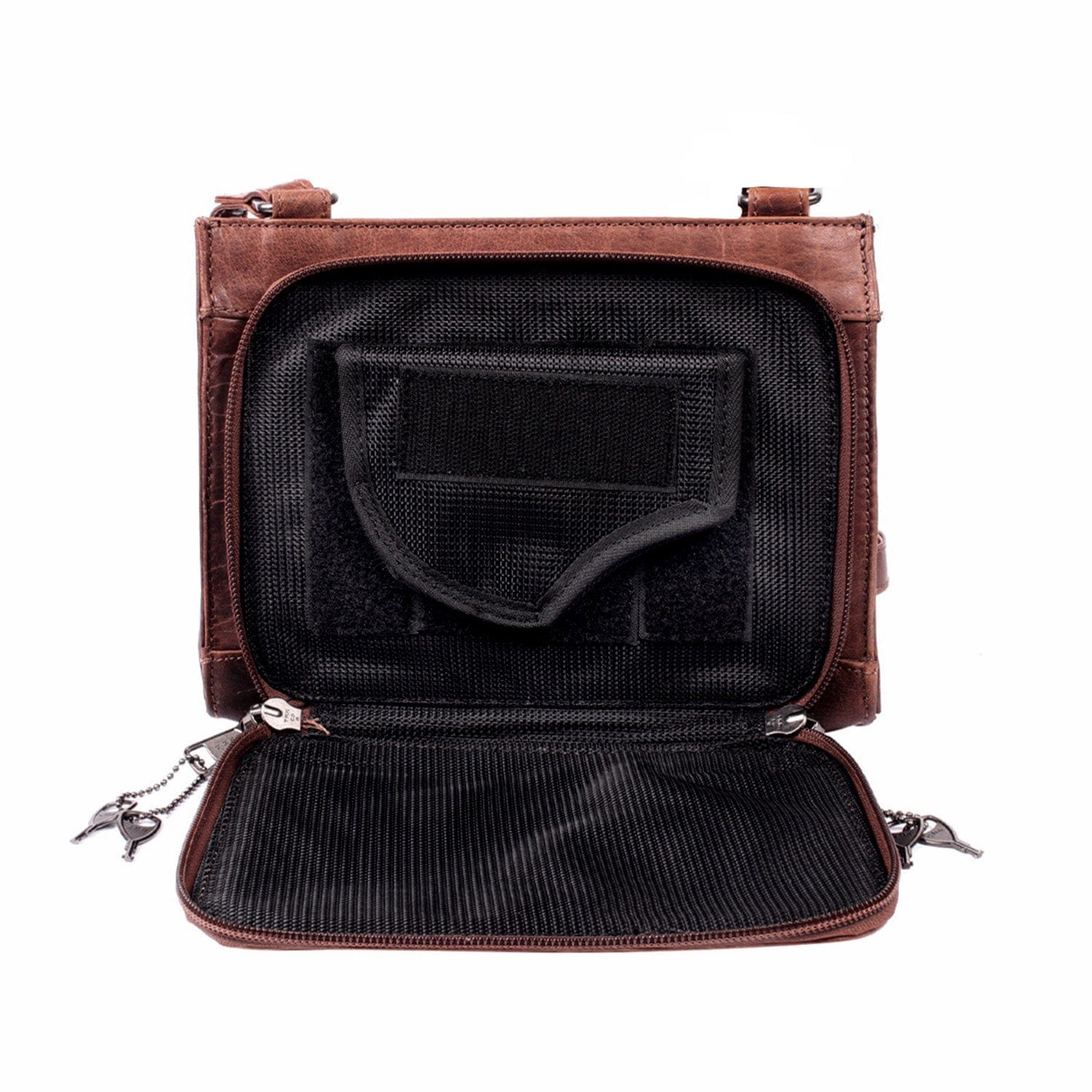 Concealed Carry Raelynn Buffalo Leather Crossbody RFID Organizer by Lady Conceal - Angler's Pro Tackle & Outdoors