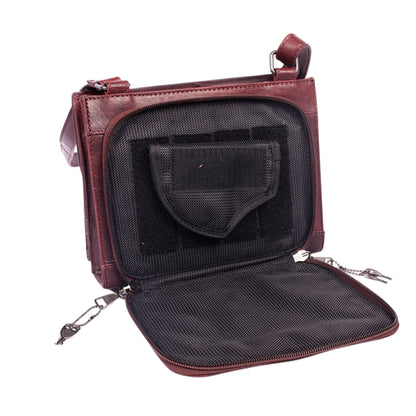 Concealed Carry Raelynn Buffalo Leather Crossbody RFID Organizer by Lady Conceal - Angler's Pro Tackle & Outdoors