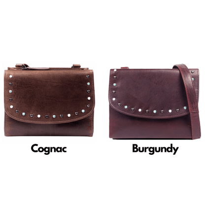Concealed Carry Raelynn Buffalo Leather Crossbody RFID Organizer by Lady Conceal - Angler's Pro Tackle & Outdoors