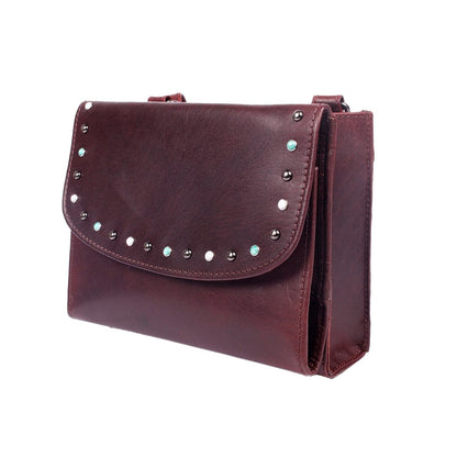 Concealed Carry Raelynn Buffalo Leather Crossbody RFID Organizer by Lady Conceal - Angler's Pro Tackle & Outdoors