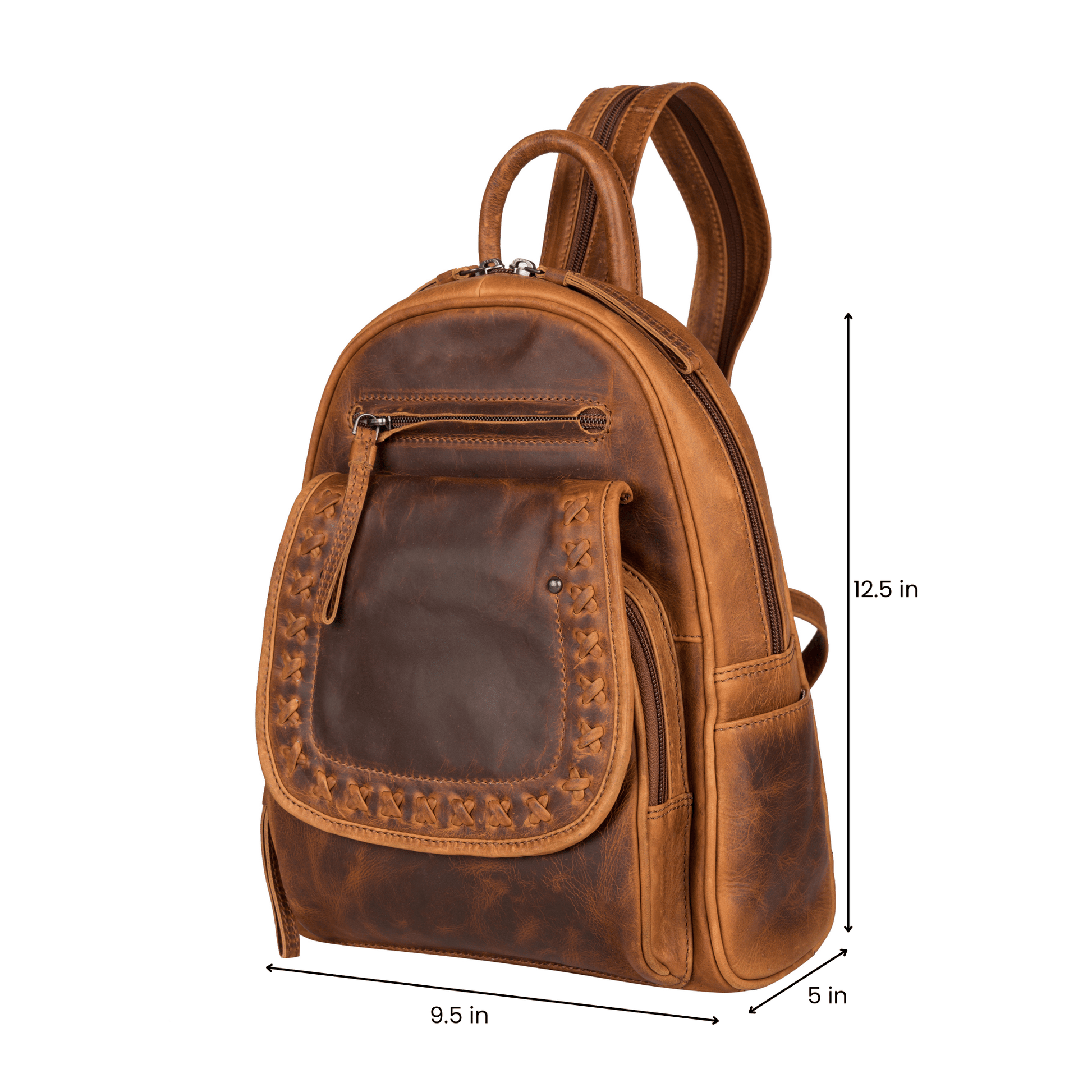 Concealed Carry RFID Daisy Leather Backpack by Lady Conceal - Angler's Pro Tackle & Outdoors