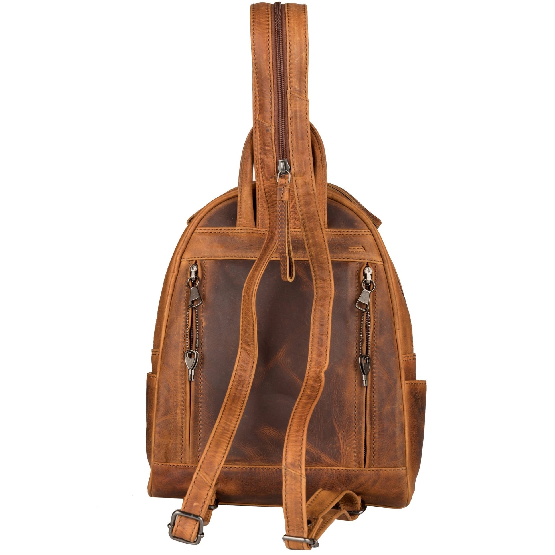 Concealed Carry RFID Daisy Leather Backpack by Lady Conceal - Angler's Pro Tackle & Outdoors