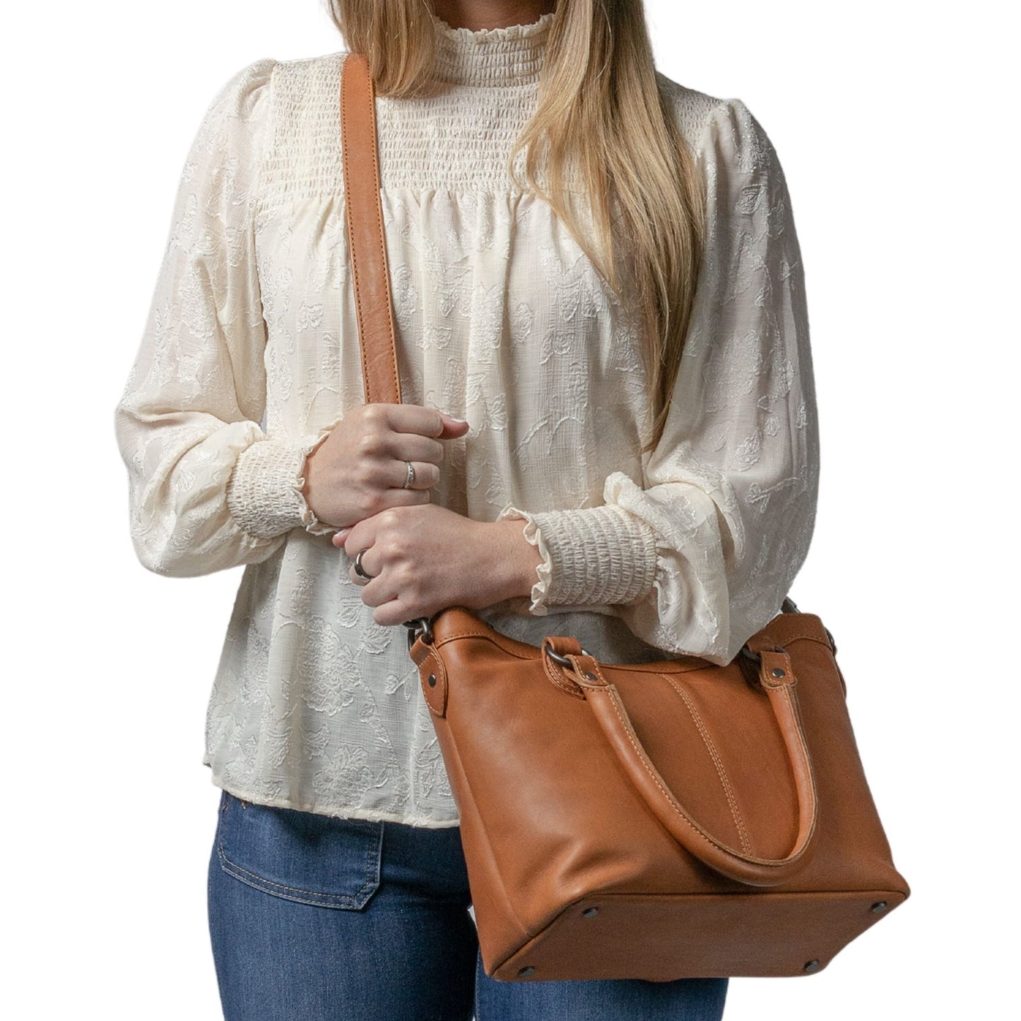 Concealed Carry Sadie Leather Satchel by Lady Conceal - Angler's Pro Tackle & Outdoors