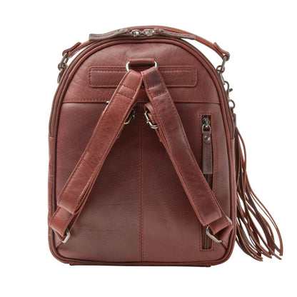 Concealed Carry Sawyer Leather Backpack by Lady Conceal - Angler's Pro Tackle & Outdoors