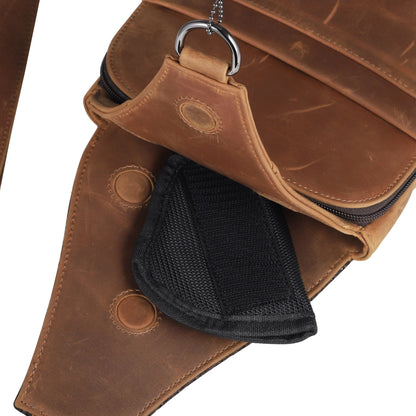 Concealed Carry Unisex Dakota Leather Sling by Lady Conceal - Angler's Pro Tackle & Outdoors