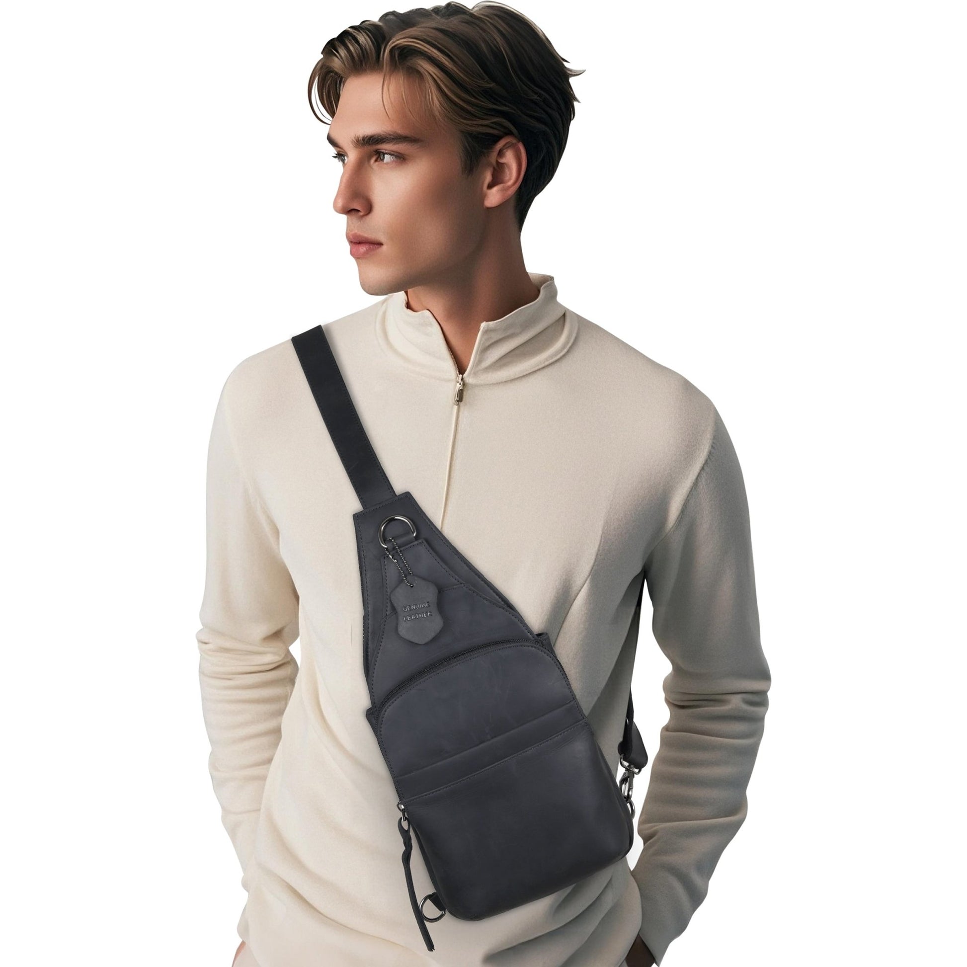 Concealed Carry Unisex Dakota Leather Sling by Lady Conceal - Angler's Pro Tackle & Outdoors