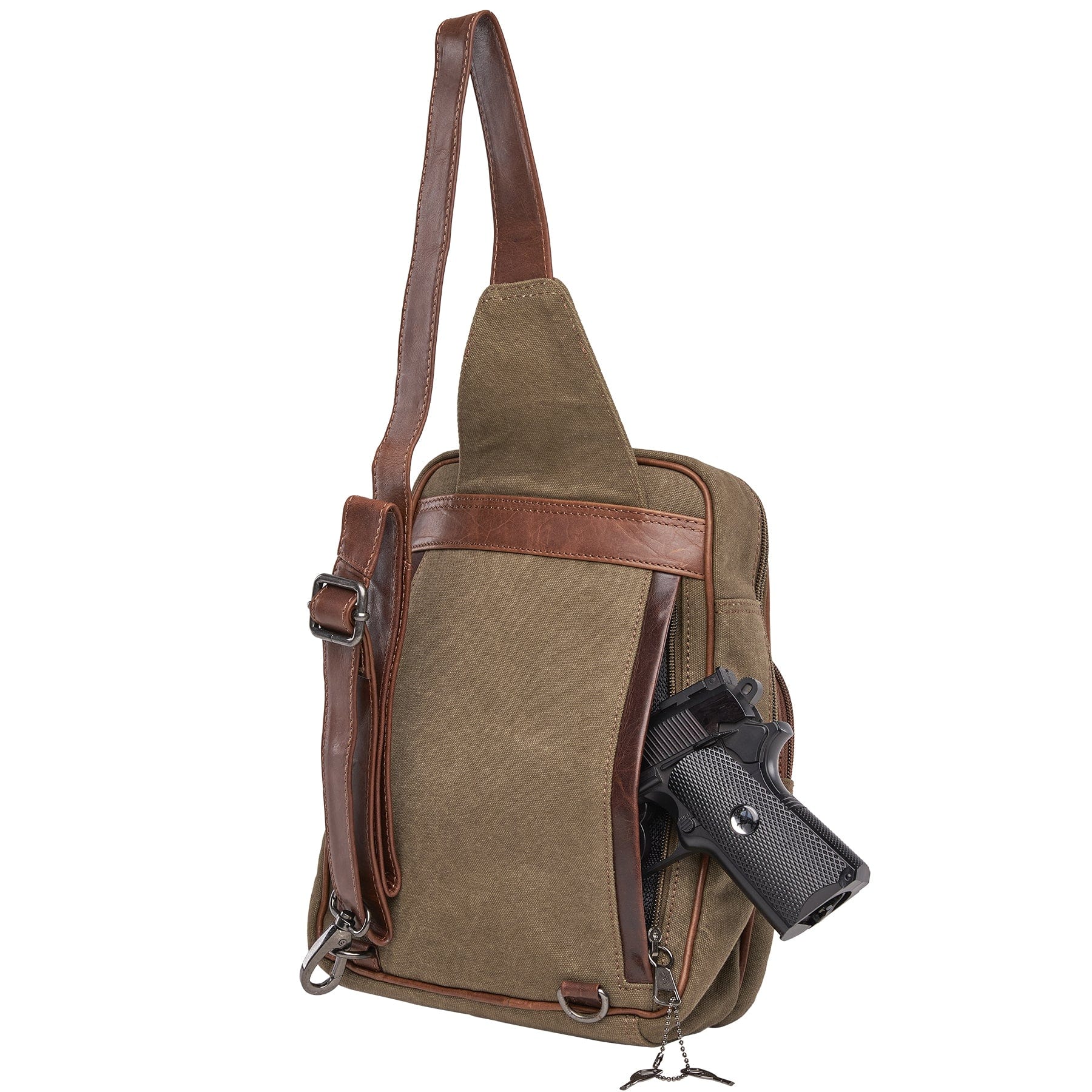 Concealed Carry Unisex Kennedy Canvas Sling Backpack - Angler's Pro Tackle & Outdoors