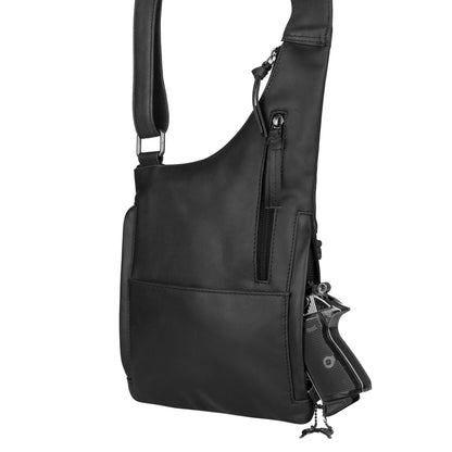 Concealed Carry Unisex Remi Leather Crossbody by Lady Conceal - Angler's Pro Tackle & Outdoors