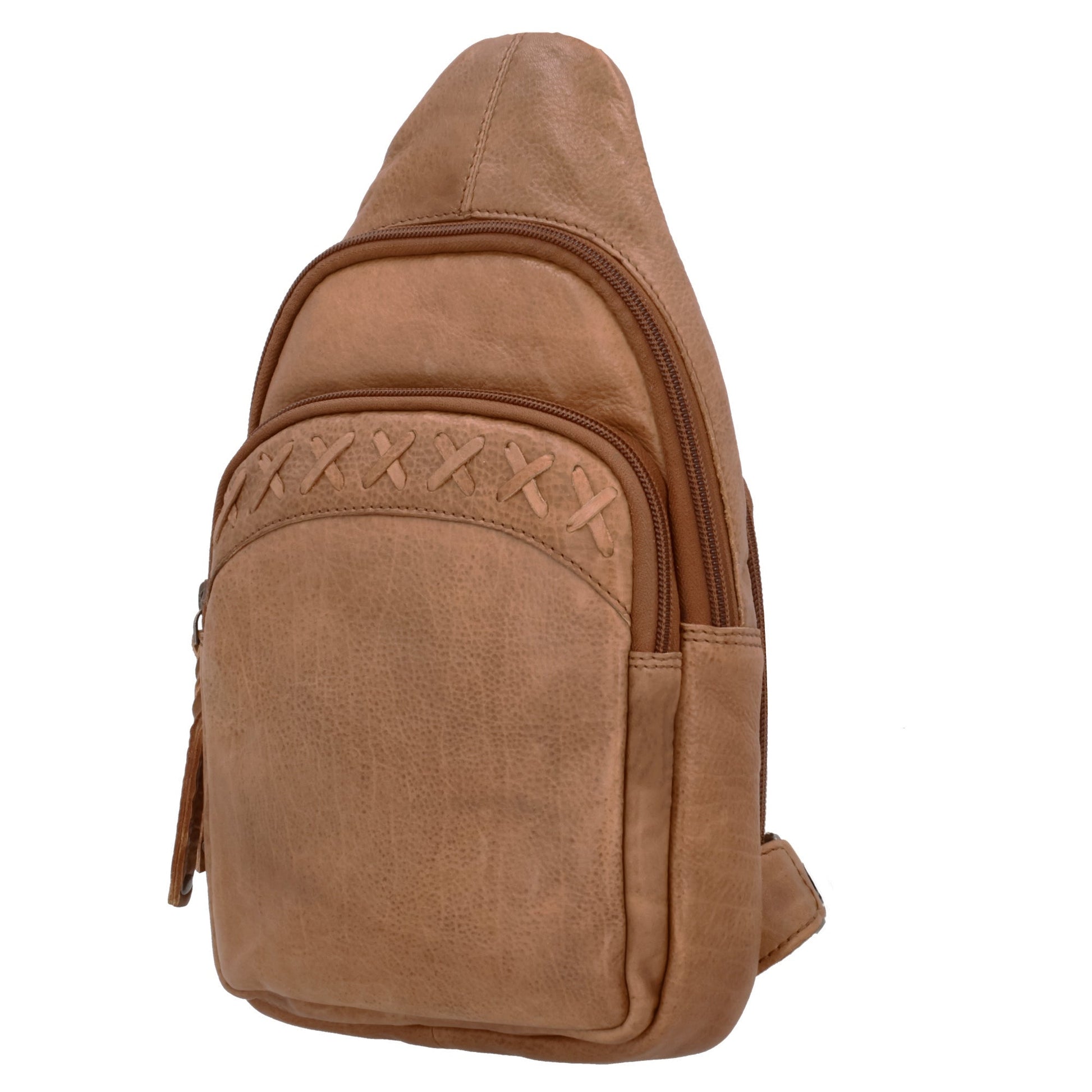 Concealed Carry Unisex Taylor Sling Leather Backpack by Lady Conceal - Angler's Pro Tackle & Outdoors