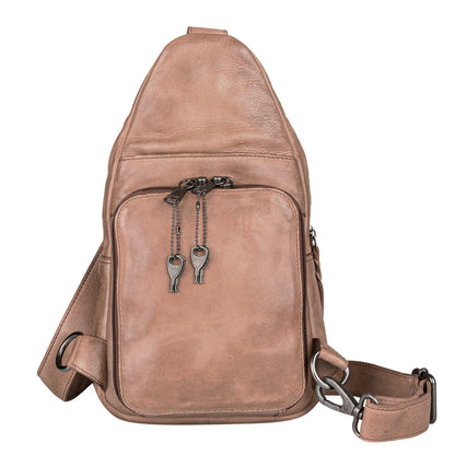 Concealed Carry Unisex Taylor Sling Leather Backpack by Lady Conceal - Angler's Pro Tackle & Outdoors