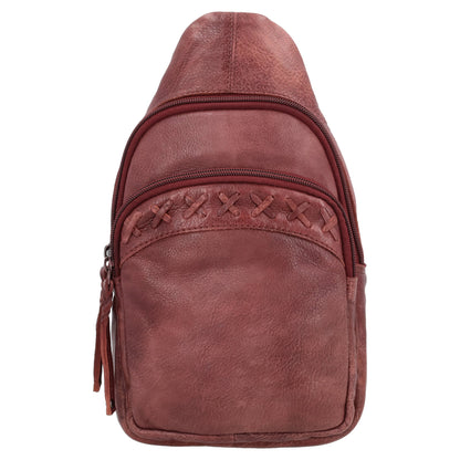 Concealed Carry Unisex Taylor Sling Leather Backpack by Lady Conceal - Angler's Pro Tackle & Outdoors