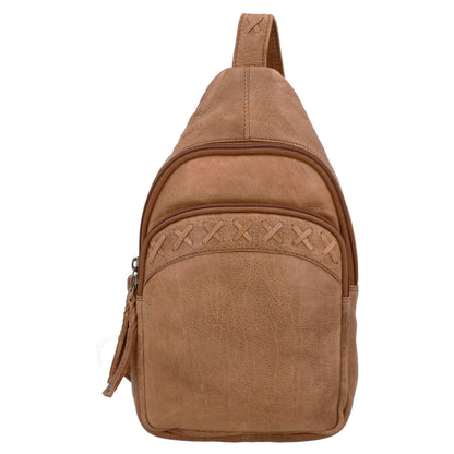 Concealed Carry Unisex Taylor Sling Leather Backpack by Lady Conceal - Angler's Pro Tackle & Outdoors