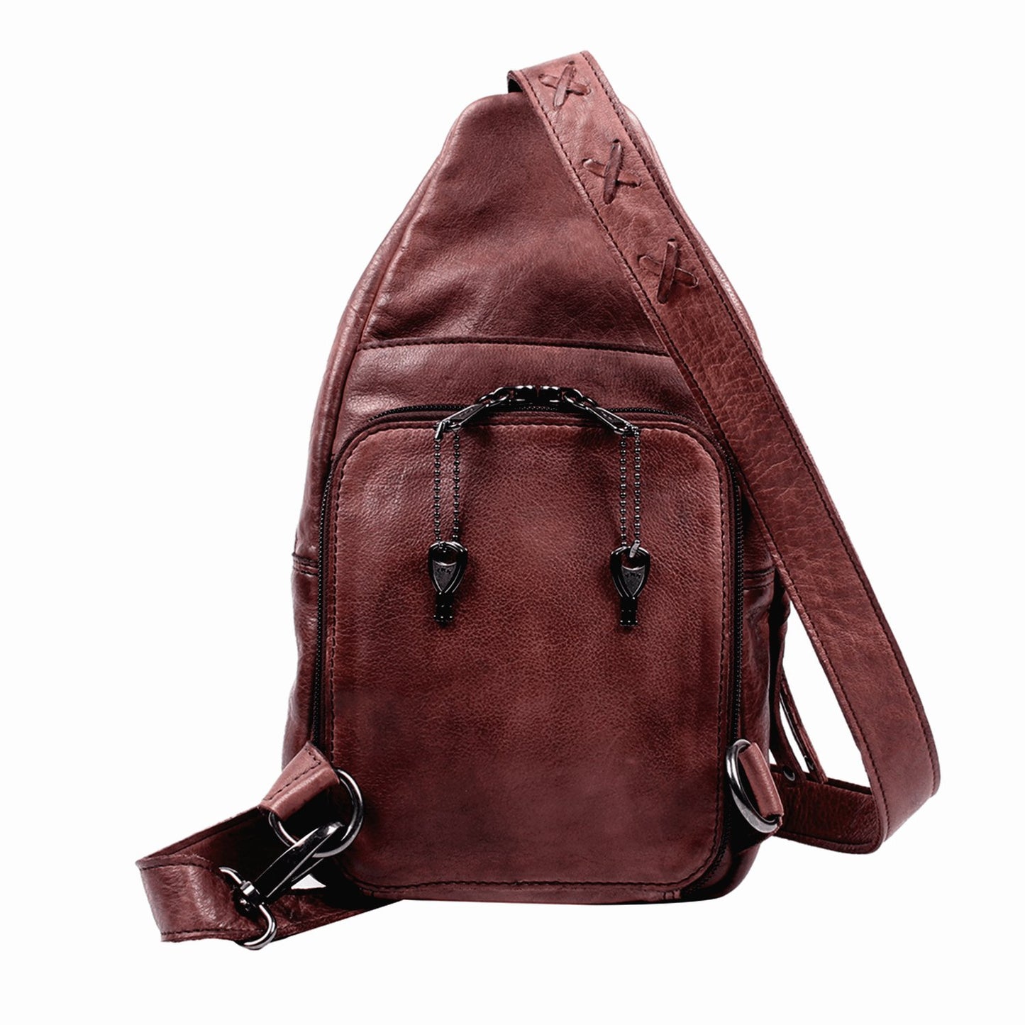 Concealed Carry Unisex Taylor Sling Leather Backpack by Lady Conceal - Angler's Pro Tackle & Outdoors