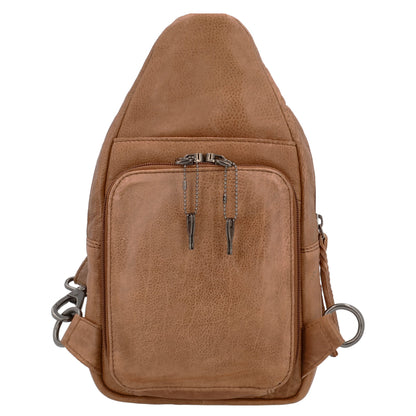 Concealed Carry Unisex Taylor Sling Leather Backpack by Lady Conceal - Angler's Pro Tackle & Outdoors