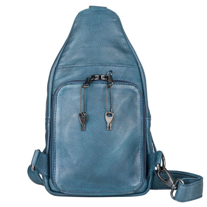 Concealed Carry Unisex Taylor Sling Leather Backpack by Lady Conceal - Angler's Pro Tackle & Outdoors