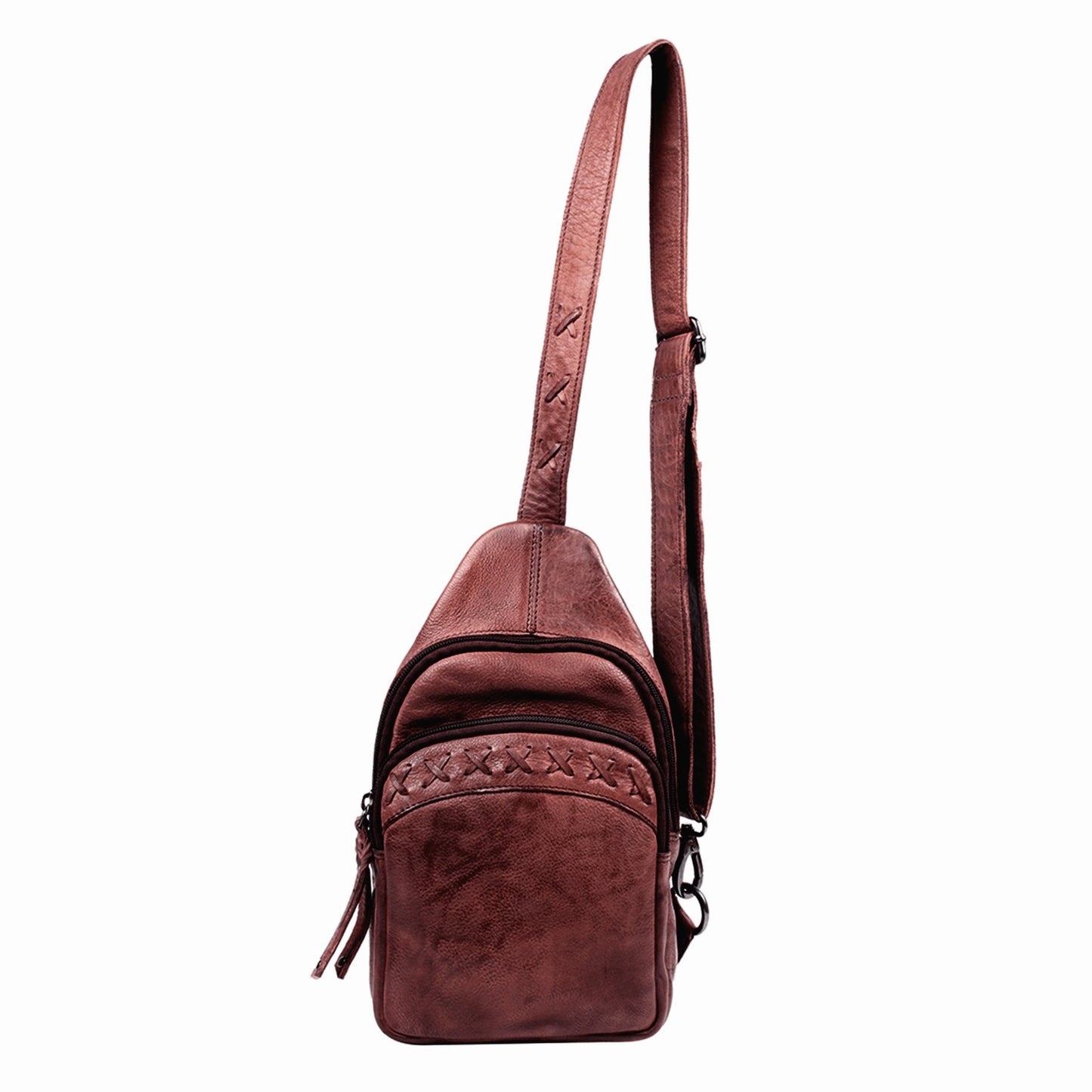 Concealed Carry Unisex Taylor Sling Leather Backpack by Lady Conceal - Angler's Pro Tackle & Outdoors