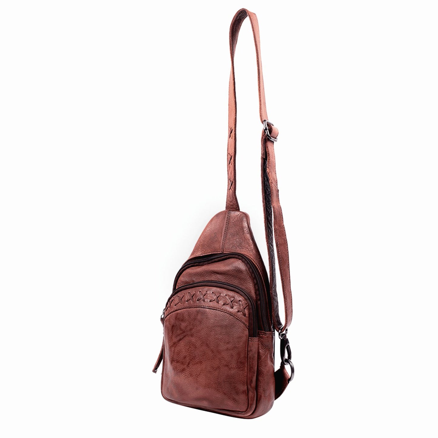 Concealed Carry Unisex Taylor Sling Leather Backpack by Lady Conceal - Angler's Pro Tackle & Outdoors