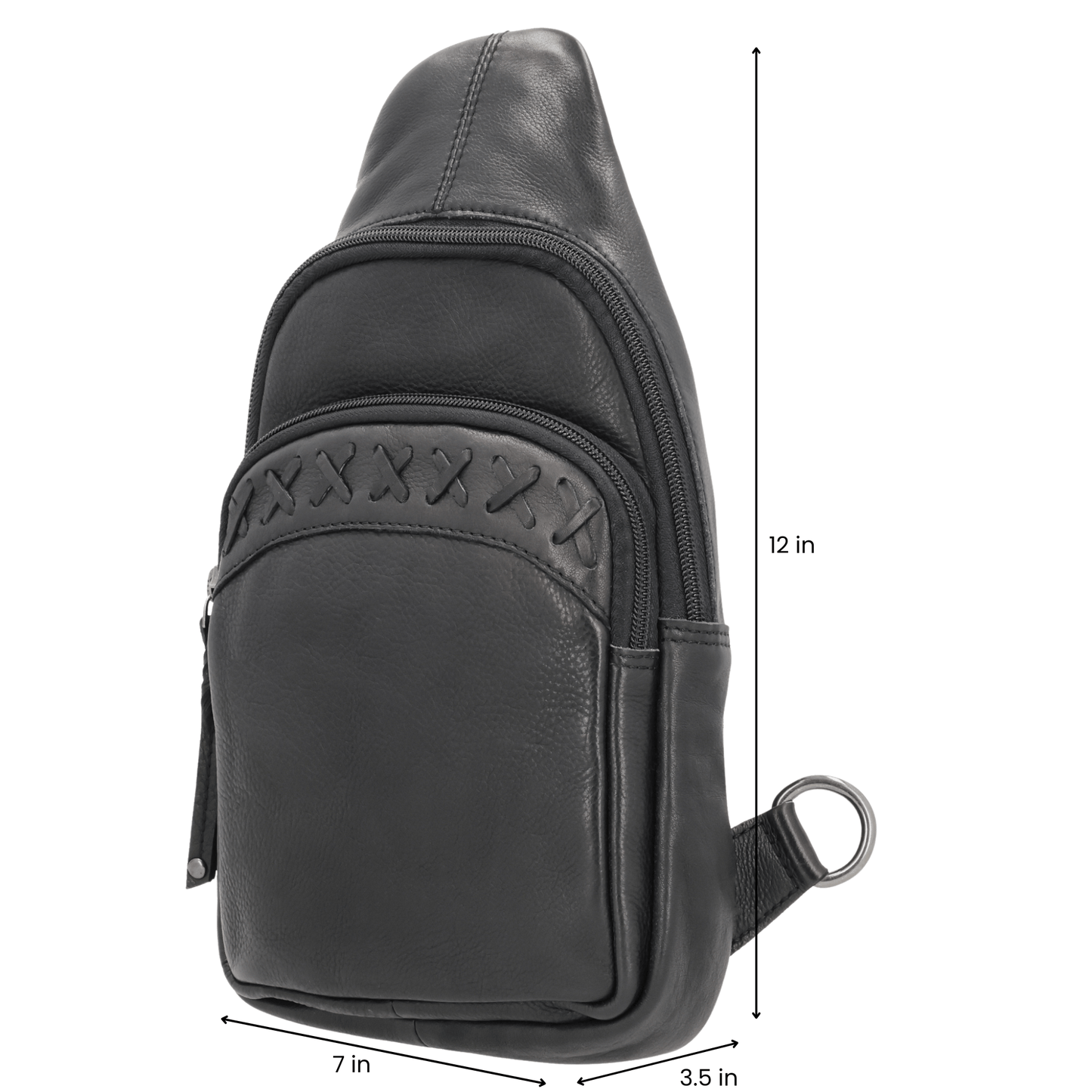 Concealed Carry Unisex Taylor Sling Leather Backpack by Lady Conceal - Angler's Pro Tackle & Outdoors