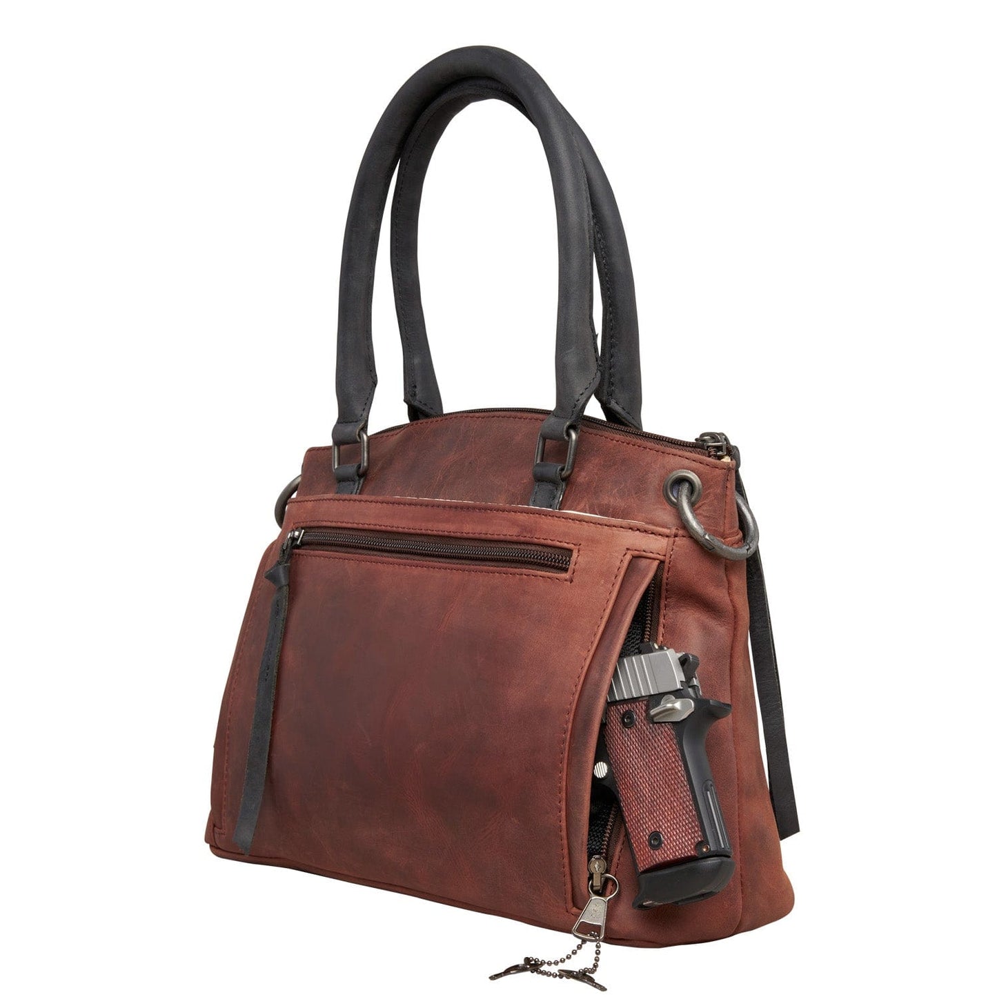 Concealed Carry Whitely Leather Satchel by Lady Conceal - Angler's Pro Tackle & Outdoors