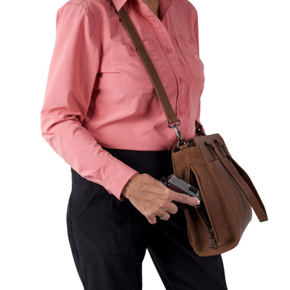 Concealed Carry Willow Computer Satchel by Lady Conceal - Angler's Pro Tackle & Outdoors