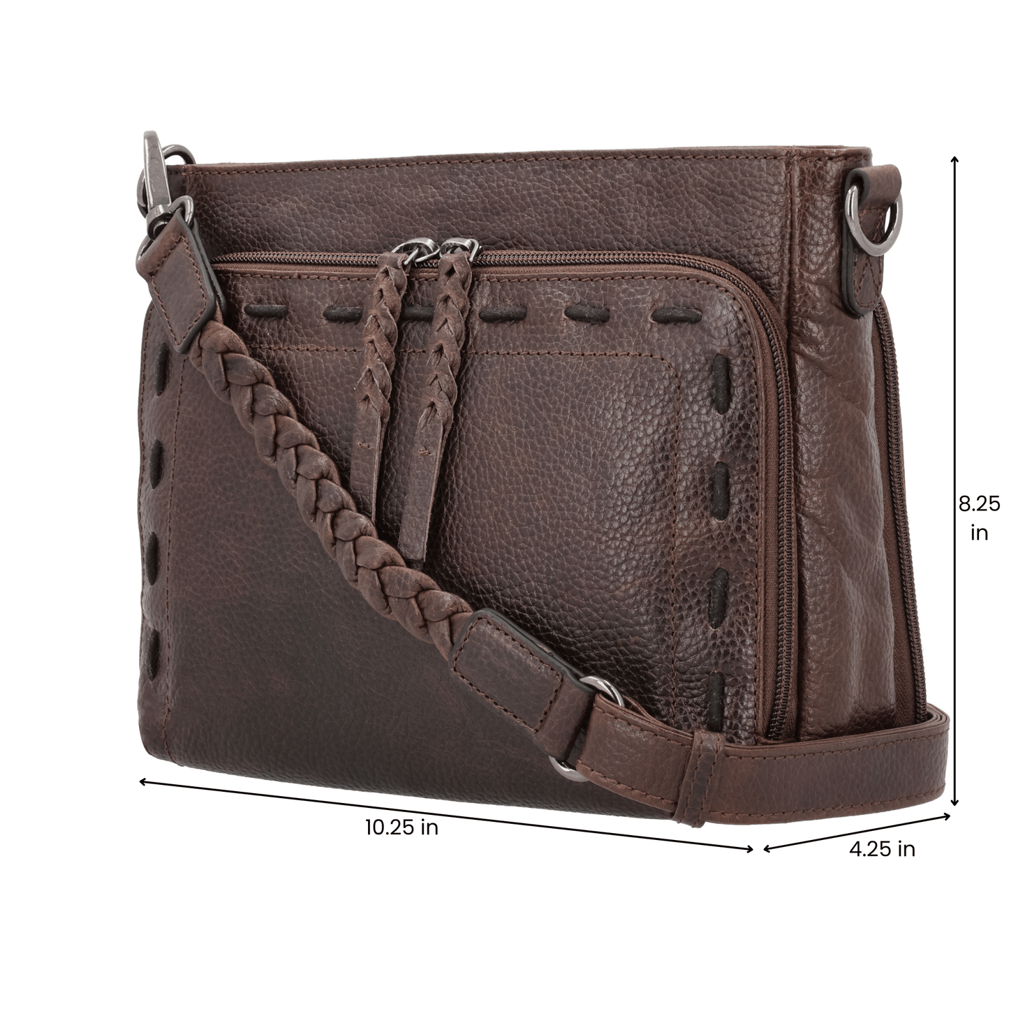 Concealed Carry Zoe Leather Crossbody by Lady Conceal - Angler's Pro Tackle & Outdoors