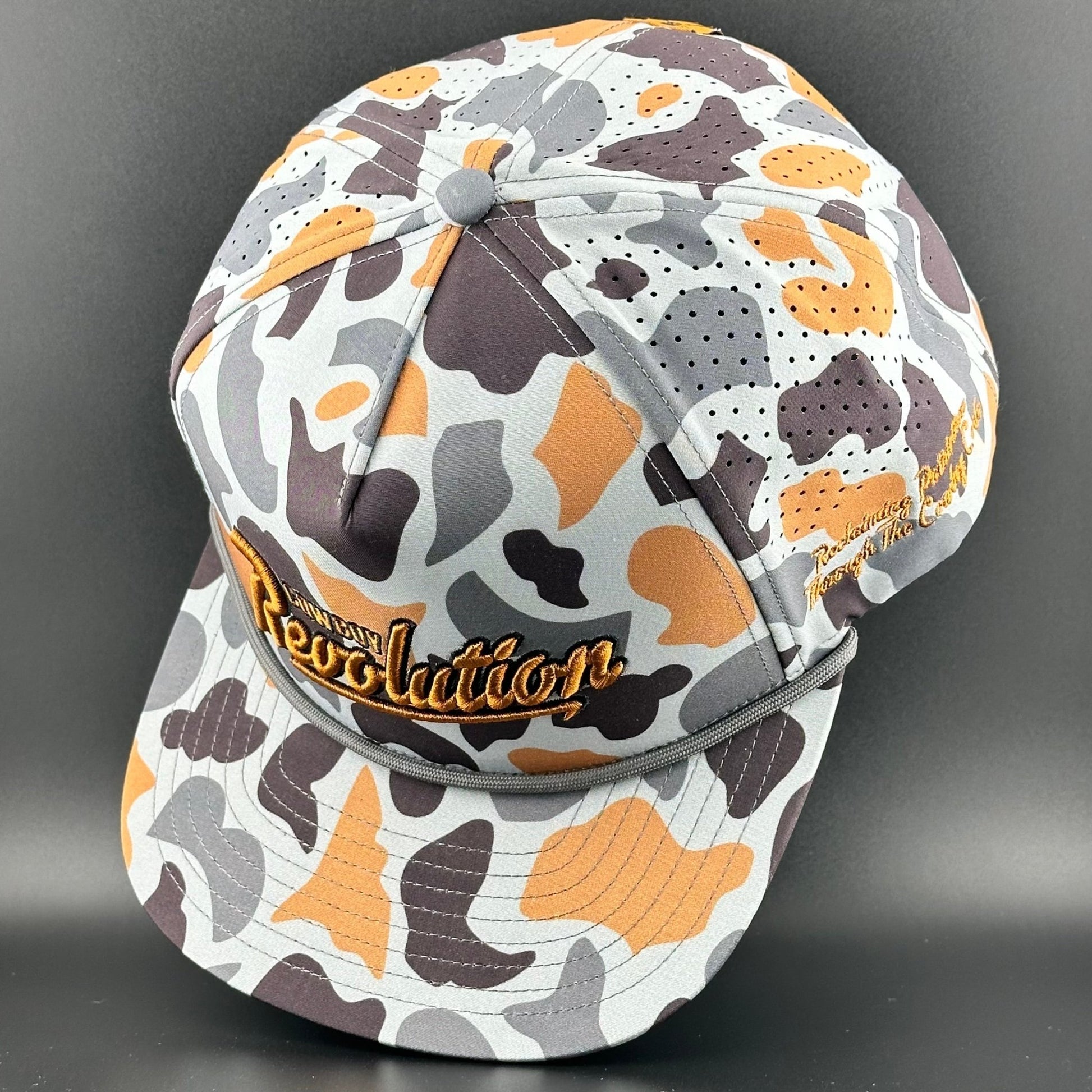 Concrete Camo Logo - Cowboy Revolution 5 - panel Performance Hat - Angler's Pro Tackle & Outdoors