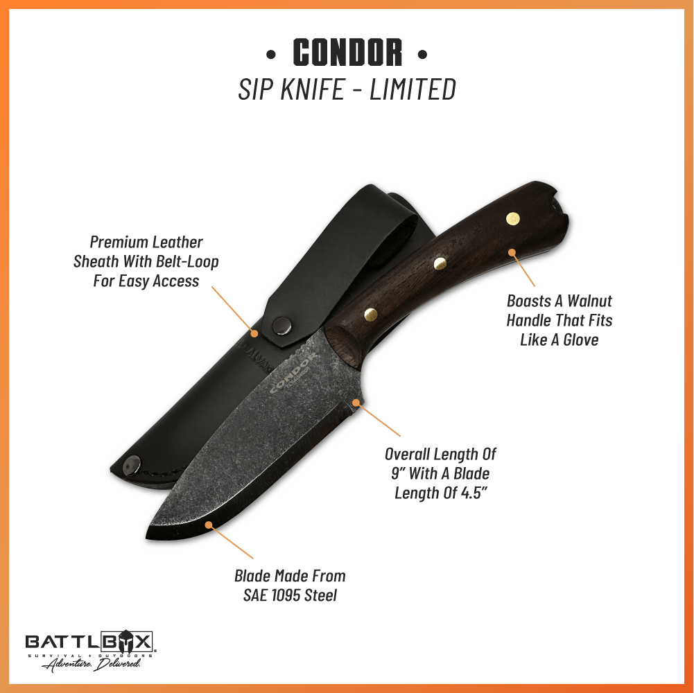 CONDOR SIP KNIFE–LIMITED EDITION - Angler's Pro Tackle & Outdoors