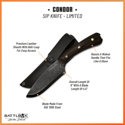 CONDOR SIP KNIFE–LIMITED EDITION - Angler's Pro Tackle & Outdoors