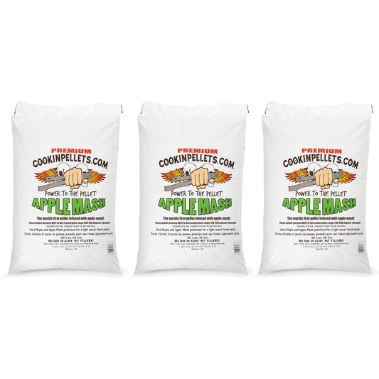 CookinPellets 40 Pound Bag Apple Mash Hard Maple Smoker Wood Pellets, (3 Pack) - Angler's Pro Tackle & Outdoors