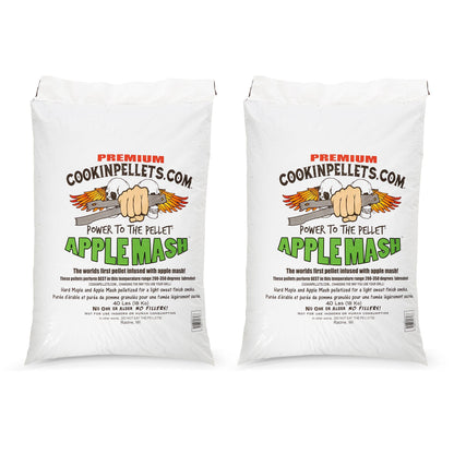 CookinPellets 40 Pound Bag Apple Mash Hard Maple Smoker Wood Pellets, (3 Pack) - Angler's Pro Tackle & Outdoors