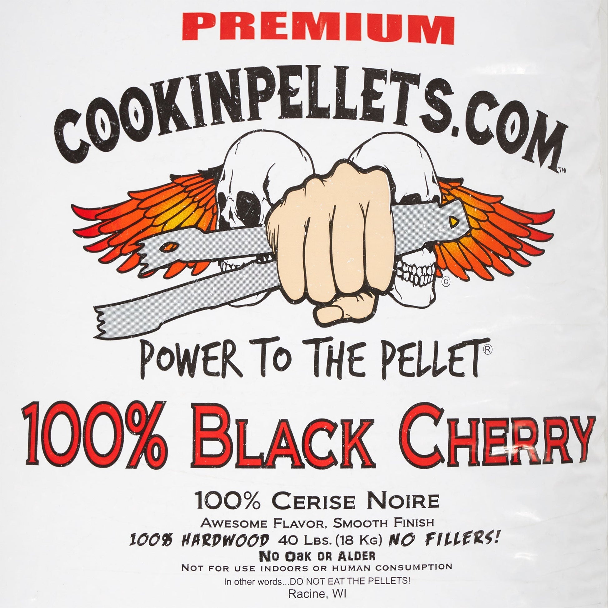 CookinPellets 40 Pound Black Cherry Grill Smoker Hardwood Wood Pellets (5 Pack) - Angler's Pro Tackle & Outdoors