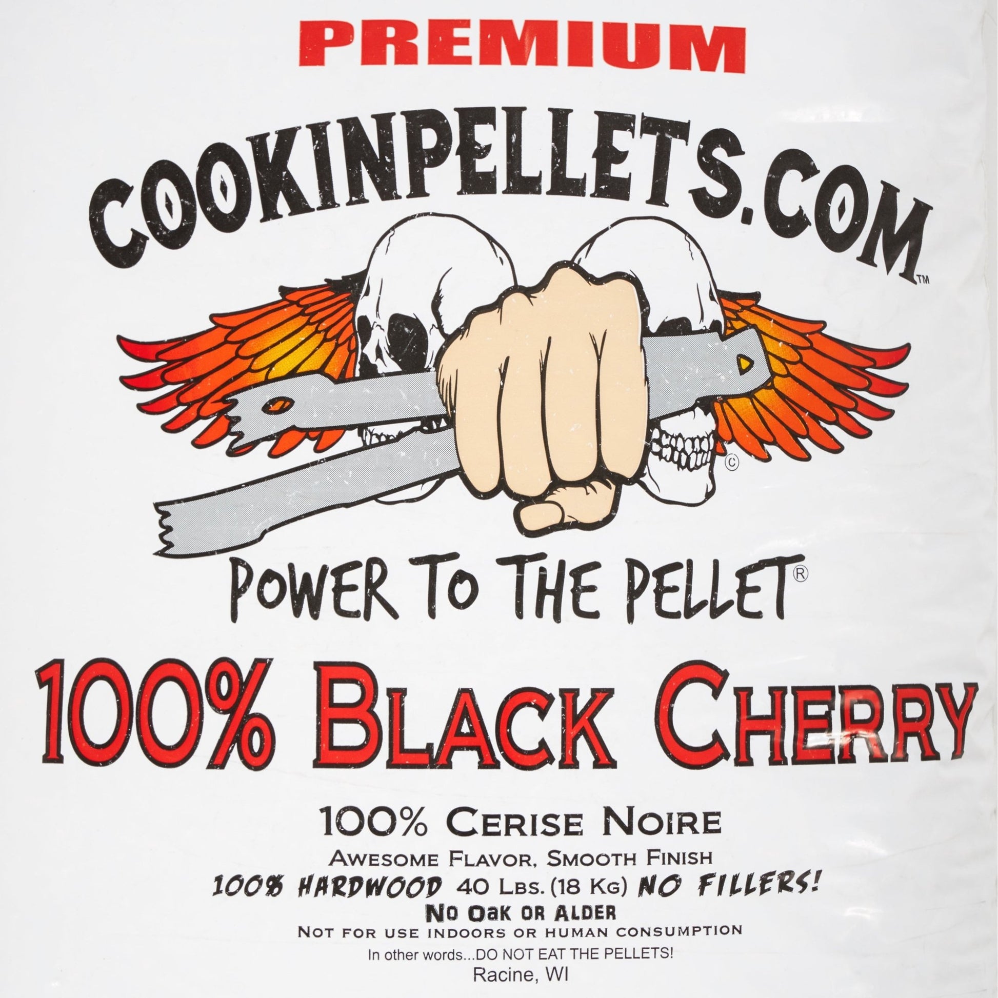 CookinPellets Black Cherry Smoker Hardwood Wood Pellets, 40 Pound Bag (4 Pack) - Angler's Pro Tackle & Outdoors