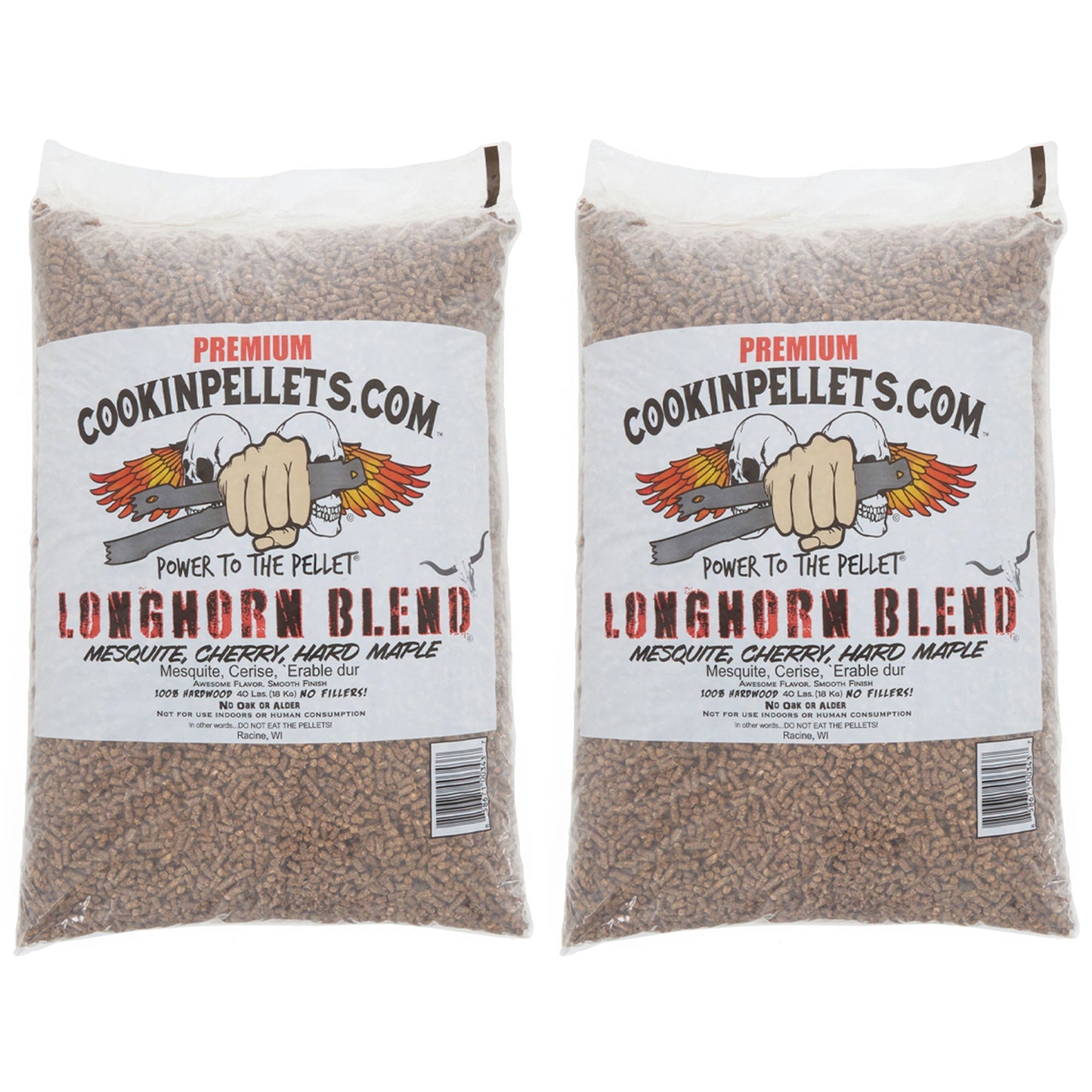 CookinPellets Premium 40 Lbs Apple Mash Hard Maple Smoker Wood Pellets, (2 Pack) - Angler's Pro Tackle & Outdoors