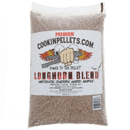 CookinPellets Premium 40 Lbs Longhorn Blend Grill Smoker Wood Pellets, (5 Pack) - Angler's Pro Tackle & Outdoors