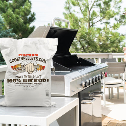 CookinPellets Premium Hickory Grill Smoker Smoking Wood Pellets, 40 Pound Bag - Angler's Pro Tackle & Outdoors