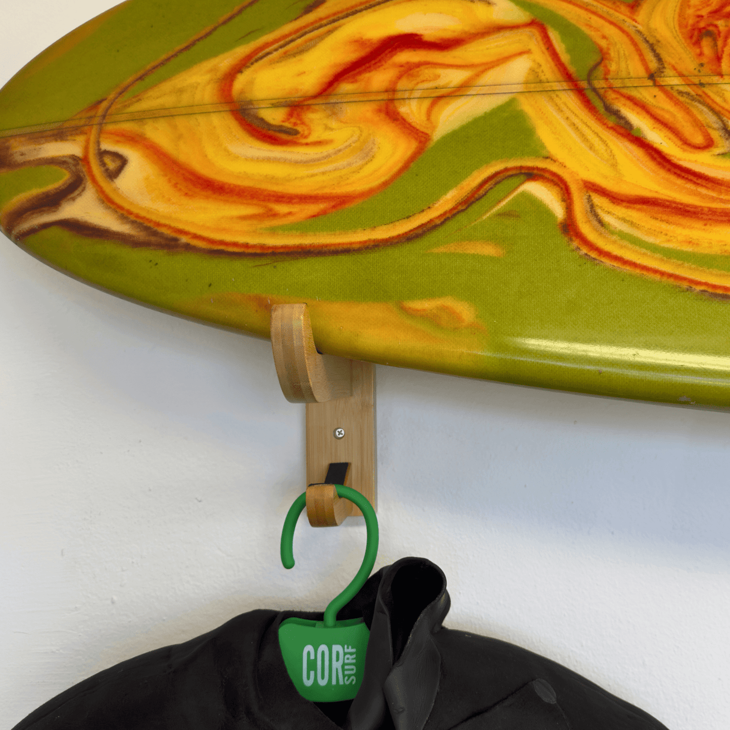 COR Surf Bamboo SUP Wall Mount with Paddle Rack - Angler's Pro Tackle & Outdoors