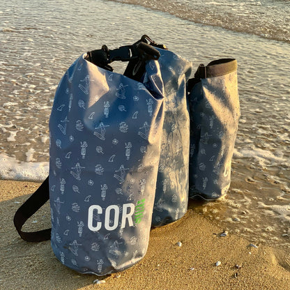COR Surf Dry Bags (Hawaiian Print): 3L, 5L, 10L, 15, and 3 - Packs - Angler's Pro Tackle & Outdoors