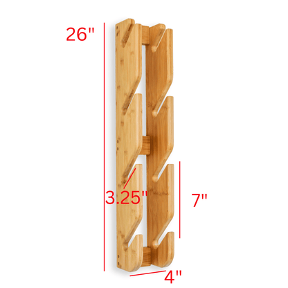 COR Surf Four - Board Skateboard and Snowboard Bamboo Wall Rack - Angler's Pro Tackle & Outdoors