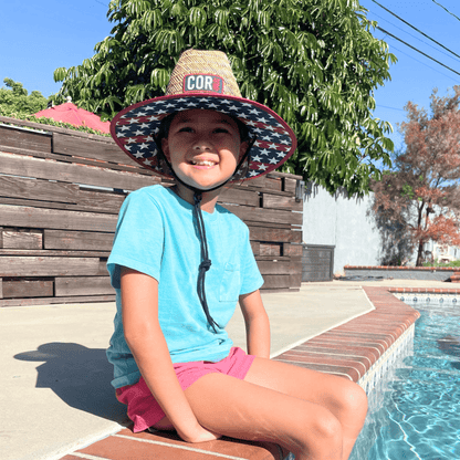 COR Surf Kids Straw Hat for Boys and Girls - Patriotic - Angler's Pro Tackle & Outdoors