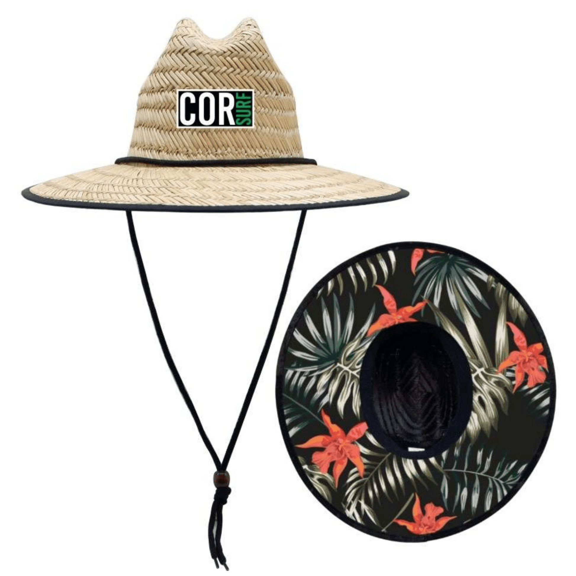 COR Surf Kids Straw Hat Summer Beach Hat for Boys and Girls - Kauai - Angler's Pro Tackle & Outdoors