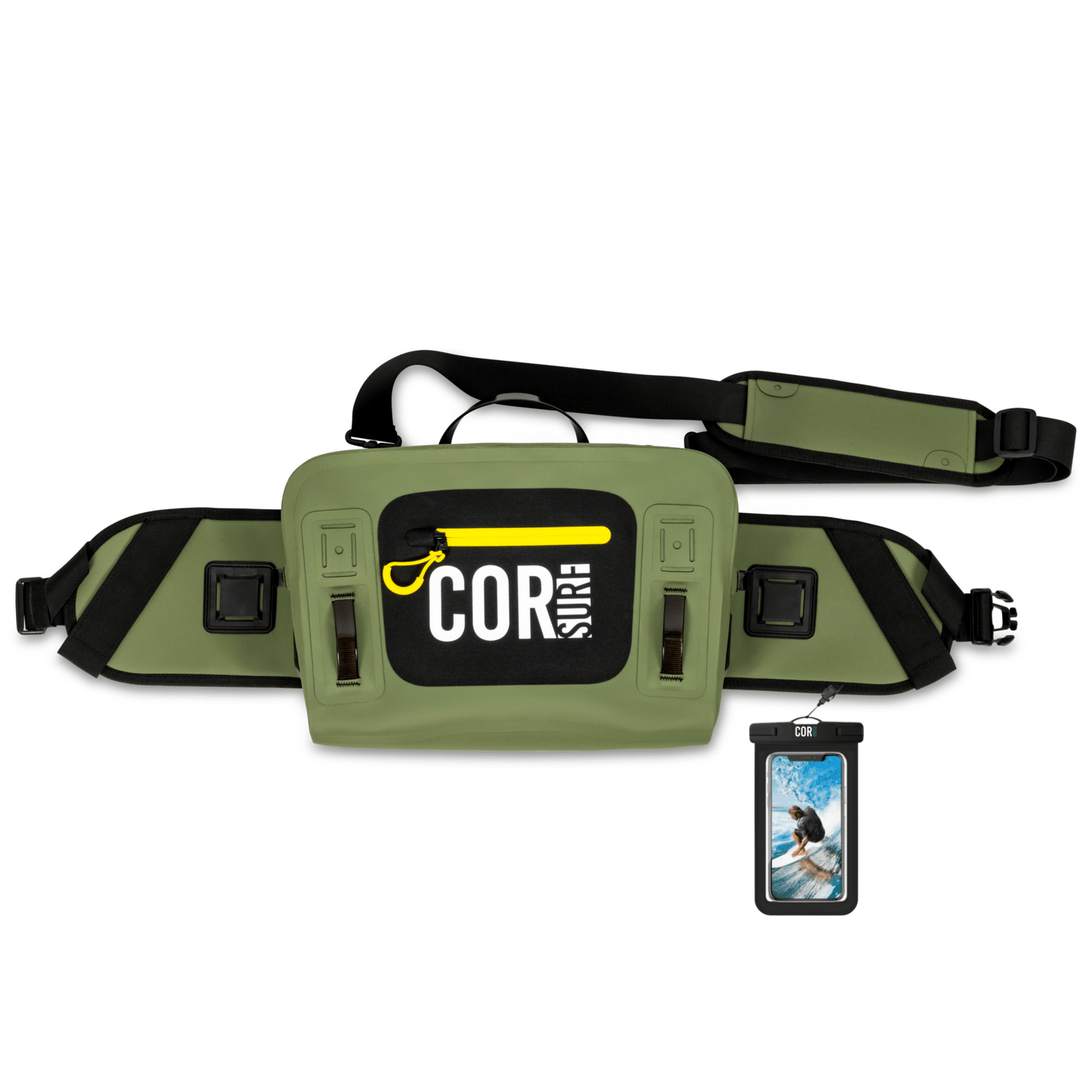 COR Surf Molokai Waterproof Lumbar Pack - 8L (Free IPX8 Cell Phone Case) - Angler's Pro Tackle & Outdoors