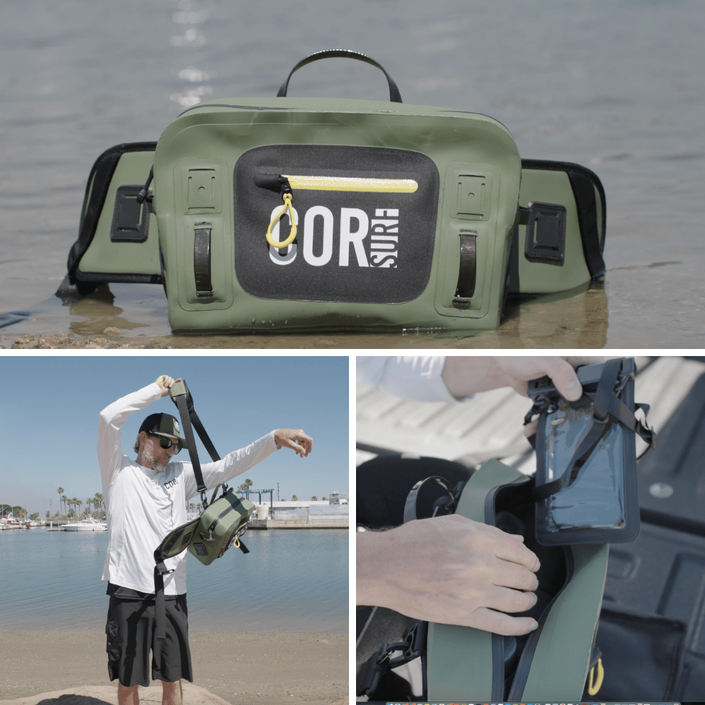 COR Surf Molokai Waterproof Lumbar Pack - 8L (Free IPX8 Cell Phone Case) - Angler's Pro Tackle & Outdoors