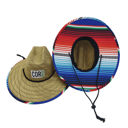 COR Surf Straw Lifeguard Sun Beach Hats for Adults - Sarape - Angler's Pro Tackle & Outdoors