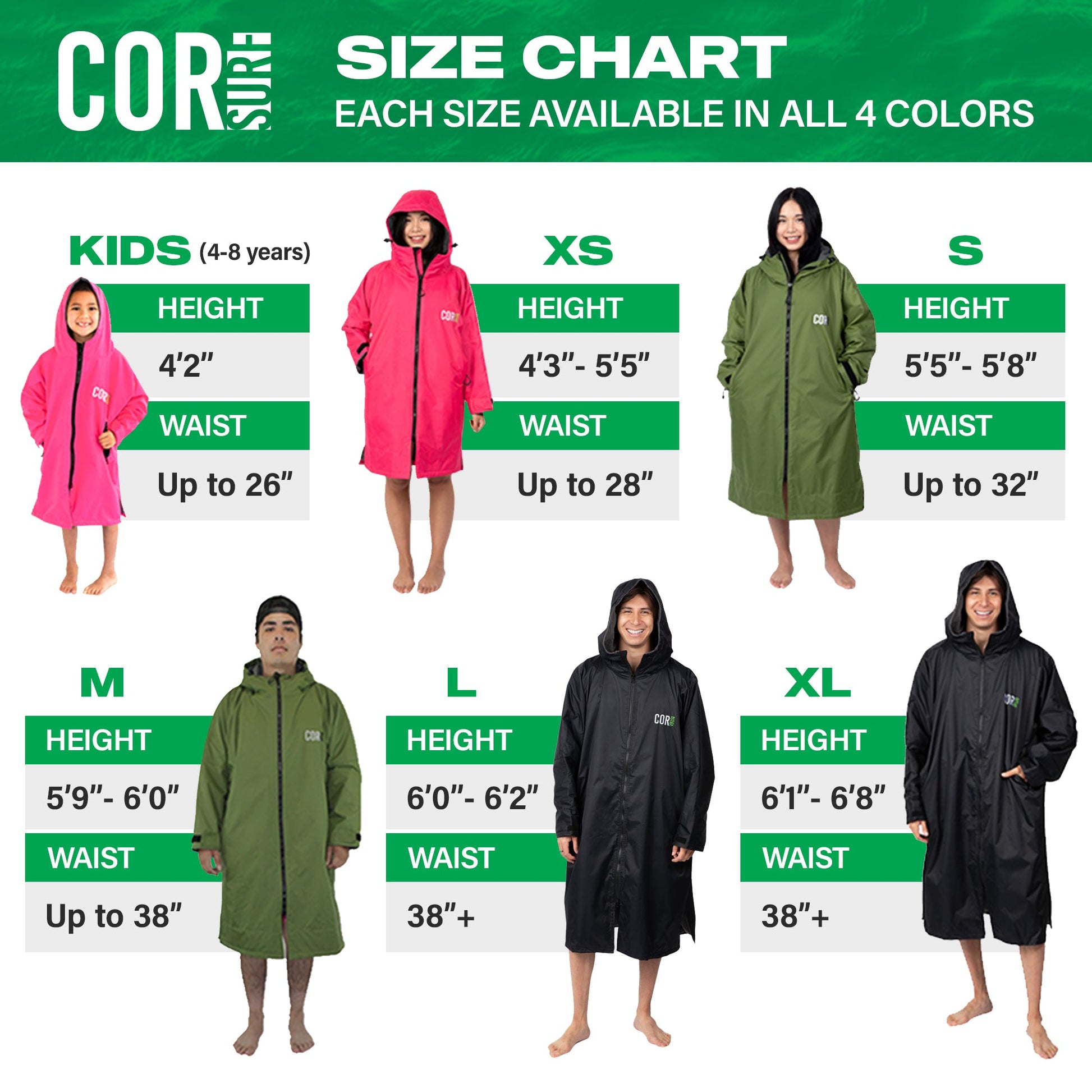 COR Surf Waterproof Swim Parka (Red) - Angler's Pro Tackle & Outdoors