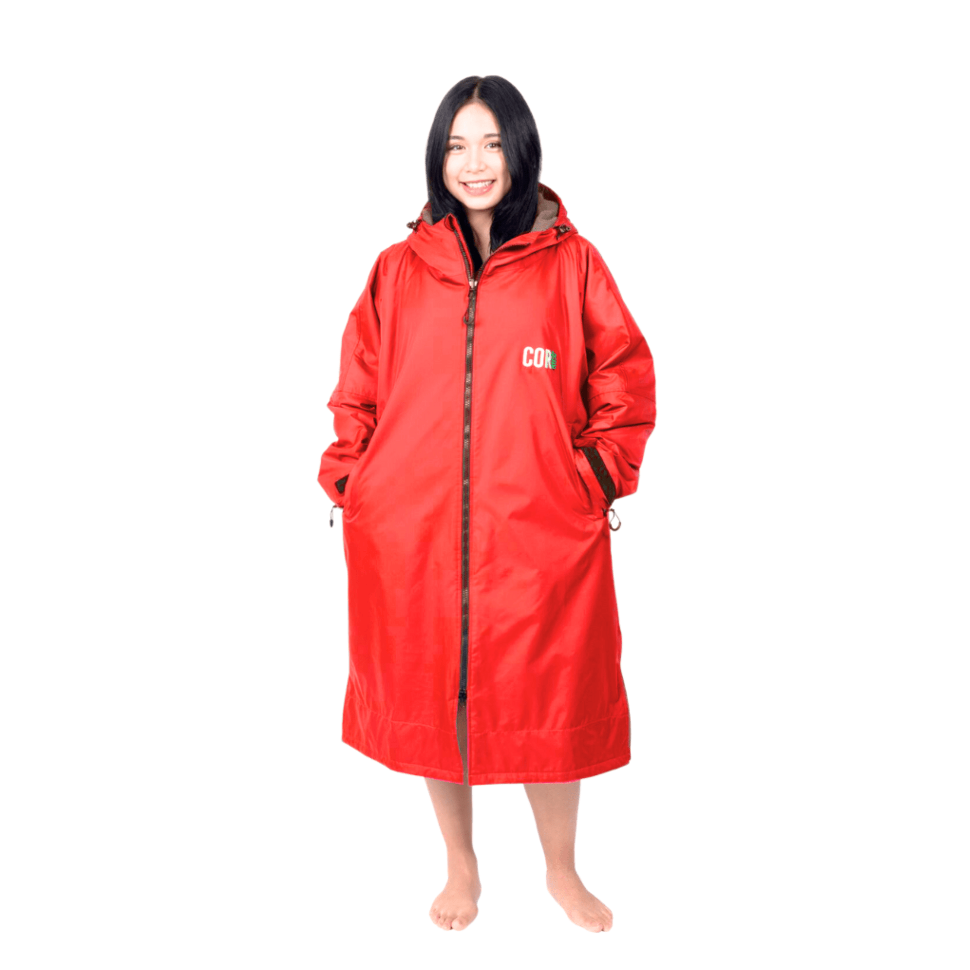 COR Surf Waterproof Swim Parka (Red) - Angler's Pro Tackle & Outdoors