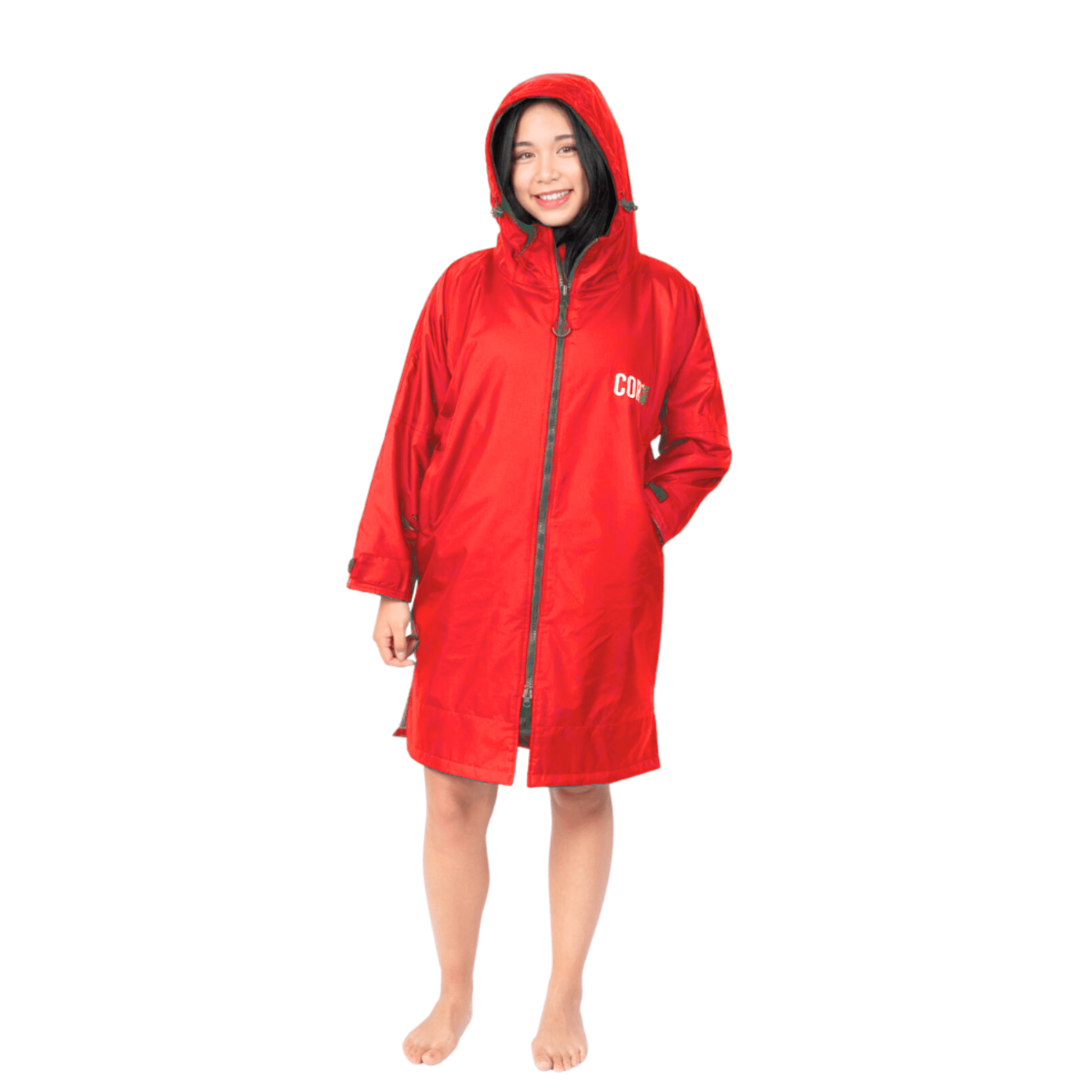 COR Surf Waterproof Swim Parka (Red) - Angler's Pro Tackle & Outdoors