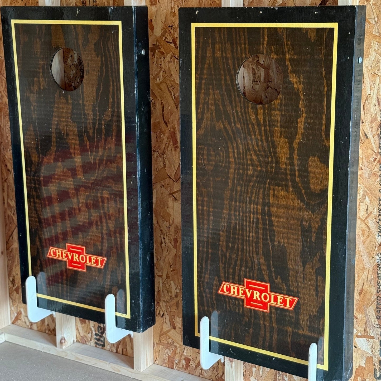 HangThis Up Wall-Mounted Cornhole Board Holder