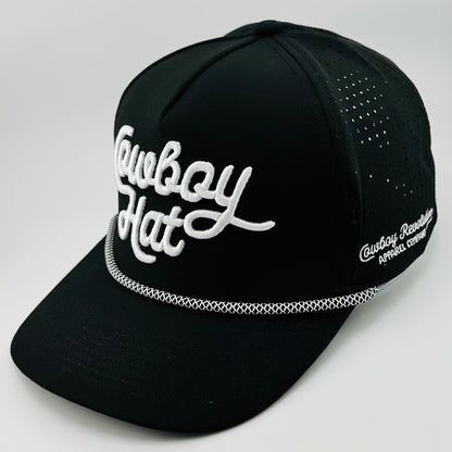 “Cowboy Hat” Summer Edition - Cowboy Revolution Black 5 - panel Trucker Hat - Angler's Pro Tackle & Outdoors