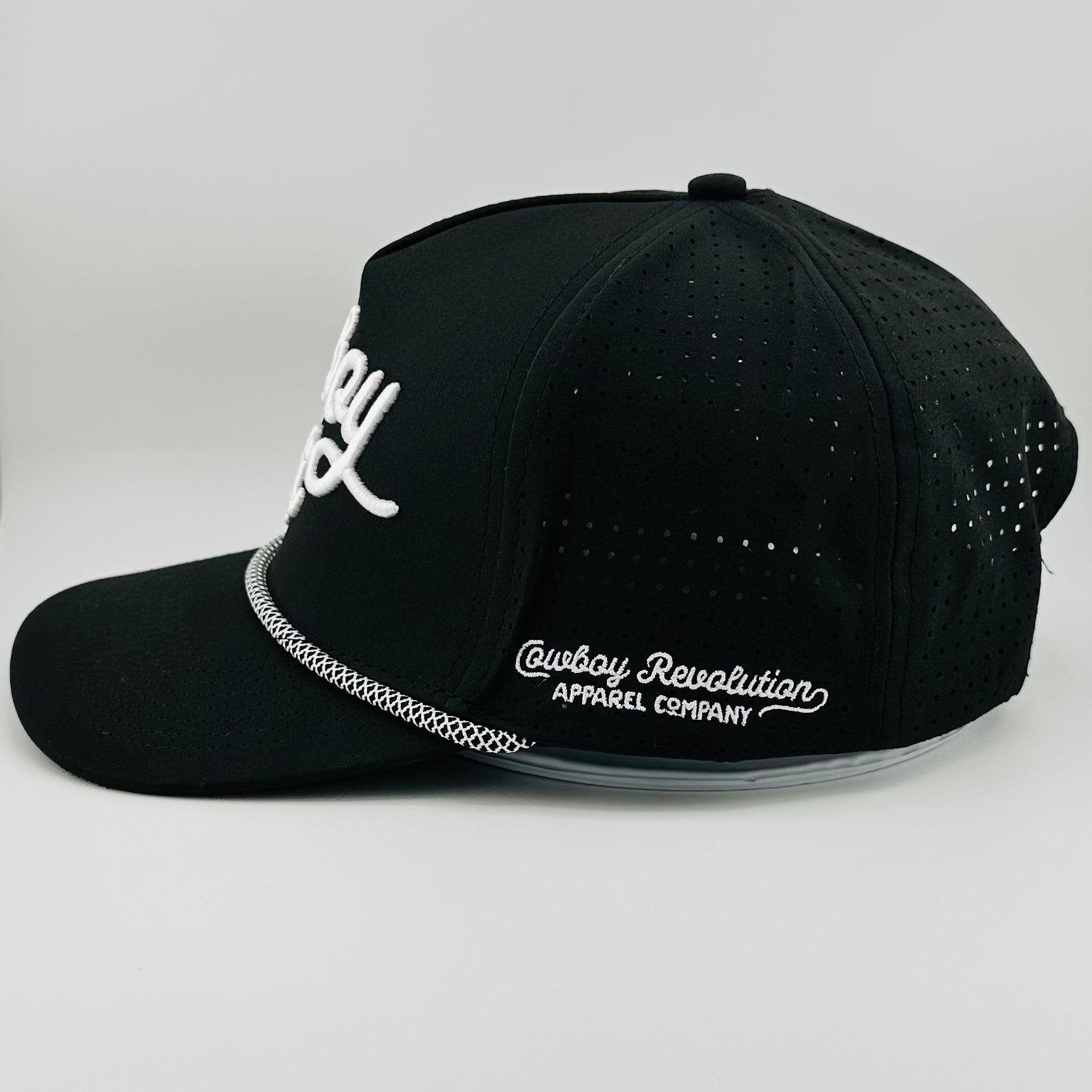 “Cowboy Hat” Summer Edition - Cowboy Revolution Black 5 - panel Trucker Hat - Angler's Pro Tackle & Outdoors