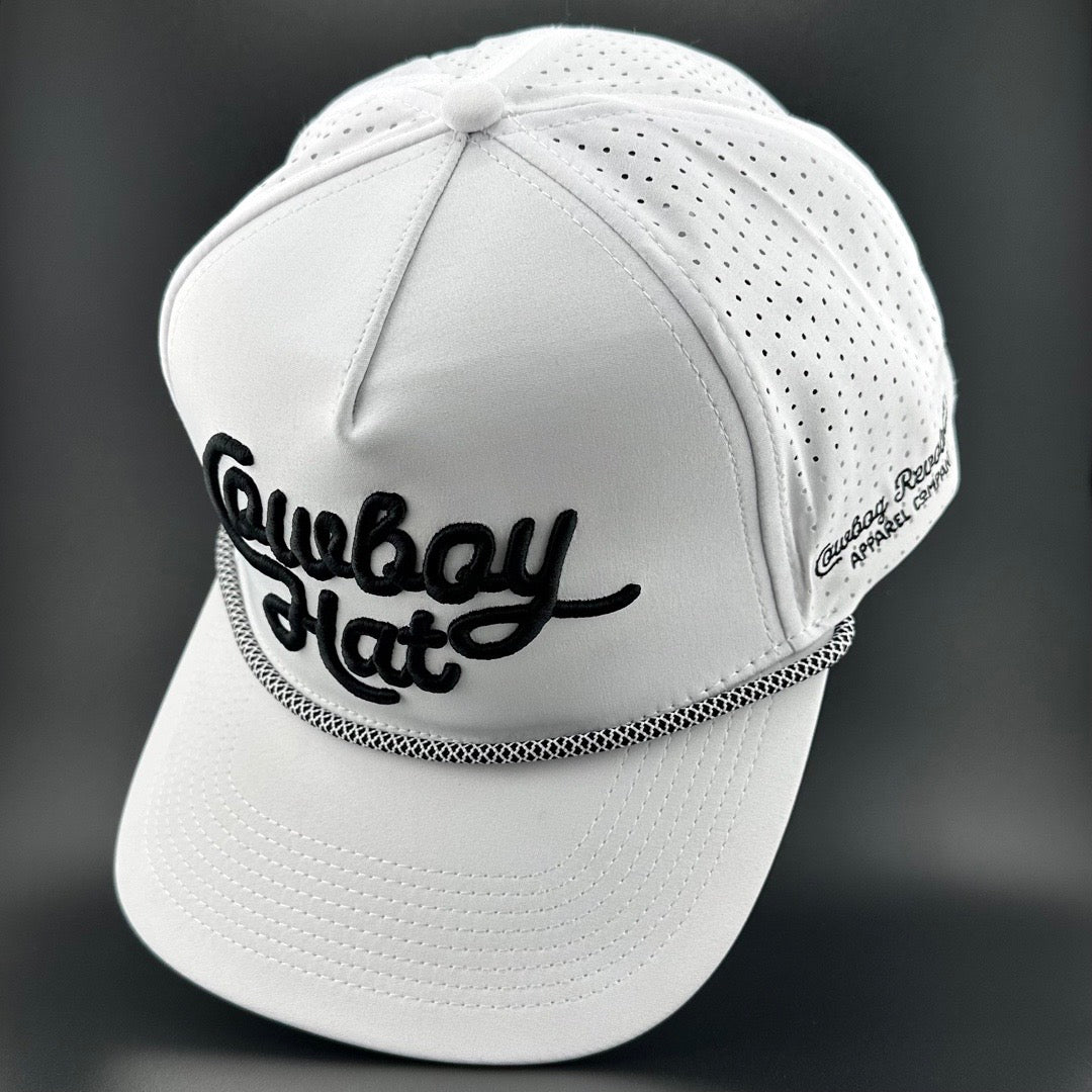 “Cowboy Hat” Summer Edition - Cowboy Revolution White 5 - panel Trucker Hat - Angler's Pro Tackle & Outdoors